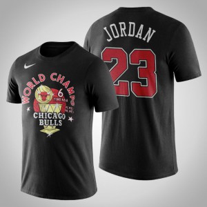 Michael Jordan Chicago Bulls Men's #23 World Champs T-Shirt - Black 827193-699