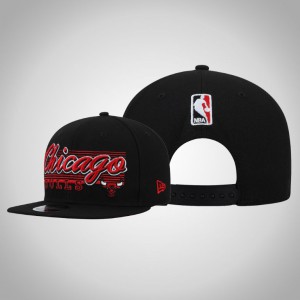 Chicago Bulls 9FIFTY Adjustable Snapback Men's Retro Lines Hat - Black 957321-122