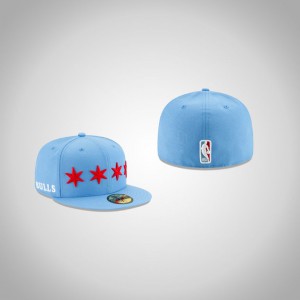 Chicago Bulls Alt 59FIFTY Fitted Men's City Hat - Blue 134610-827
