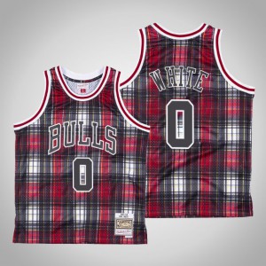 Coby White Chicago Bulls Hardwood Classics Men's #0 Private School Jersey - Red 744209-428