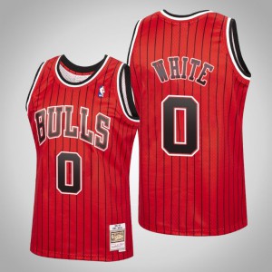 Coby White Chicago Bulls Hardwood Classics Men's #0 Reload Jersey - Red 262412-196