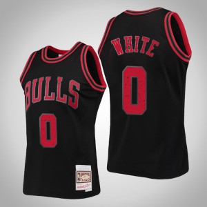 Coby White Chicago Bulls Swingman Mitchell & Ness Men's #0 Rings Collection Jersey - Black 149460-126