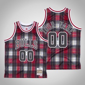 Custom Chicago Bulls Hardwood Classics Men's #00 Private School Jersey - Red 929980-476