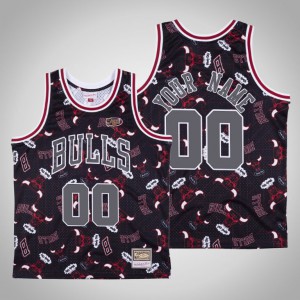 Custom Chicago Bulls Men's #00 Tear Up Pack Jersey - Red 510074-943
