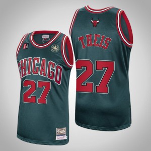 Daniel Theis Chicago Bulls 2021 Trade Men's #27 Hardwood Classics Jersey - Green 366124-506