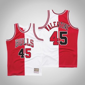 Denzel Valentine Chicago Bulls 1997-98 Hardwood Classics Men's #45 Split Jersey - White Red 753440-380