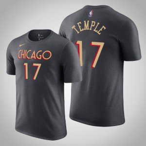 Garrett Temple Chicago Bulls 2020-21 Men's #17 City T-Shirt - Gray 114622-889