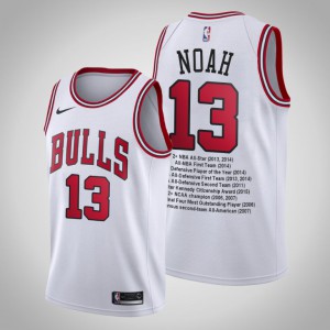 Joakim Noah Chicago Bulls Limited Edition Men's Career Awards Jersey - White 632695-616