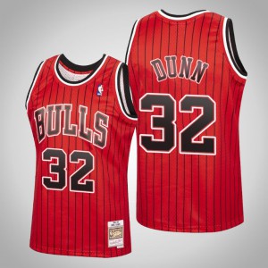 Kris Dunn Chicago Bulls Hardwood Classics Men's #32 Reload Jersey - Red 801889-904