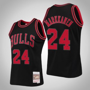 Lauri Markkanen Chicago Bulls Swingman Mitchell & Ness Men's #24 Rings Collection Jersey - Black 174705-414