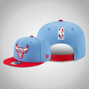 Chicago Bulls On Court 9FIFTY Adjustable Men's City Hat - Light Blue Red 539700-330