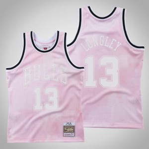 Luc Longley Chicago Bulls 1997-98 Men's #13 Cloudy Skies Jersey - Pink 913939-213