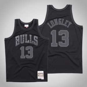 Luc Longley Chicago Bulls Hardwood Classics Men's #13 Tonal Jersey - Black 190757-559