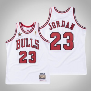 Michael Jordan Chicago Bulls 1997-98 Authentic Men's #23 All-Star Jersey - White 193567-461