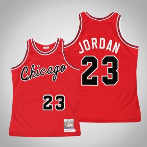 Michael Jordan Chicago Bulls Throwback Premium Authentic Rookie Men's #23 Hardwood Classics Jersey - Red 950480-362