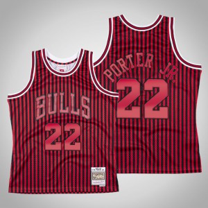 Otto Porter Jr. Chicago Bulls Men's #22 Striped Jersey - Red 660538-757