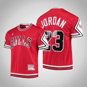 Michael Jordan Chicago Bulls 1987-88 Authentic Shooting Men's #23 Hardwood Classics T-Shirt - Red 295521-634