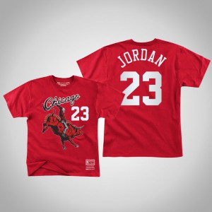 Michael Jordan Chicago Bulls Men's #23 Juice Wrld x BR Remix Limited T-Shirt - Red 664982-862