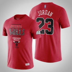 Michael Jordan Chicago Bulls HWC Men's #23 Running Out Clock T-Shirt - Red 176905-785