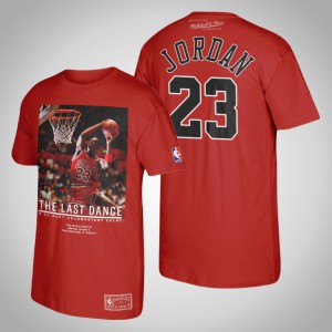 Michael Jordan Chicago Bulls Slam Dunk Men's #23 The Last Dance T-Shirt - Red 933021-880