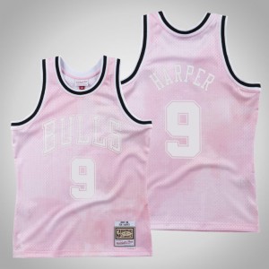 Ron Harper Chicago Bulls 1997-98 Men's #9 Cloudy Skies Jersey - Pink 925512-202
