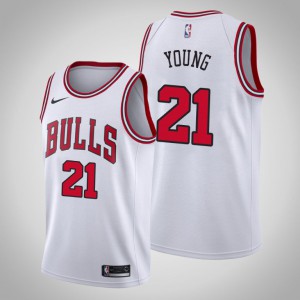 Thaddeus Young Chicago Bulls Men's #21 Association Jersey - White 201949-248