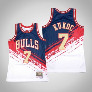 Toni Kukoc Chicago Bulls 1997-98 Hardwood Classics Men's #7 USA Jersey - White 853160-403
