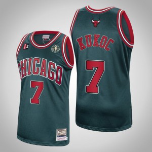 Toni Kukoc Chicago Bulls 2008-09 Authentic Men's #7 Hardwood Classics Jersey - Green 269521-285