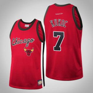 Toni Kukoc Chicago Bulls Team Heritage Men's #7 Hardwood Classics Jersey - Red 981328-763