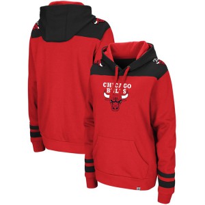 Chicago Bulls Triple Double Pullover Men's Fashion Hoodie - Red Black 556890-795