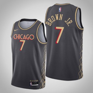 Troy Brown Jr. Chicago Bulls 2021 Men's #7 City Jersey - Black 545403-660