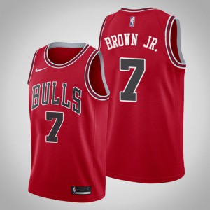 Troy Brown Jr. Chicago Bulls 2021 Men's #7 Icon Jersey - Red 793806-140