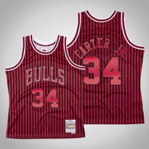 Wendell Carter Jr. Chicago Bulls Men's #34 Striped Jersey - Red 483175-980