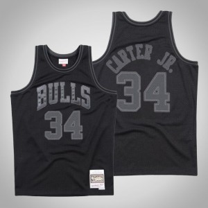 Wendell Carter Jr. Chicago Bulls Hardwood Classics Men's #34 Tonal Jersey - Black 180437-144