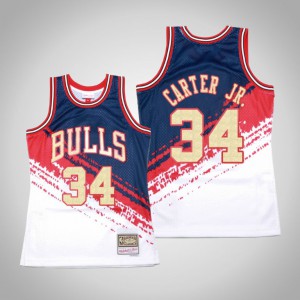 Wendell Carter Jr. Chicago Bulls Hardwood Classics Throwback Men's #34 USA Jersey - White 273010-578