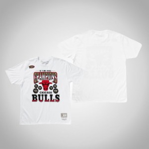 Chicago Bulls 6 Time Gold Men's Champions T-Shirt - White 225466-553