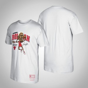 Dennis Rodman Chicago Bulls Hardwood Classics Men's Player Graphic T-Shirt - White 695310-218