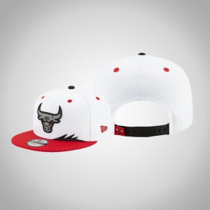 Chicago Bulls Snapback 9Fifty Men's Icon Hat - White 536192-694