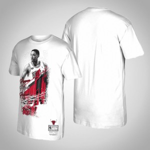Scottie Pippen Chicago Bulls Player Burst Hardwood Classics Men's #33 Player Graphic T-Shirt - White 963826-210
