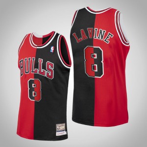 Zach LaVine Chicago Bulls Men's #8 Split Jersey - Black Red 623651-409