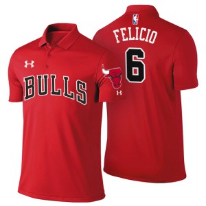 Cristiano Felicio Chicago Bulls Edition Player Performance Men's #6 Icon Polo - Red 675618-607