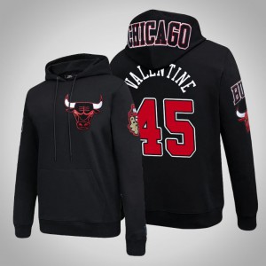 Denzel Valentine Chicago Bulls Chenille Pullover Men's #45 Pro Standard Hoodie - Black 542422-738