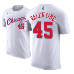 Denzel Valentine Chicago Bulls Edition Name & Number Player Men's #45 City T-Shirt - White 146206-276