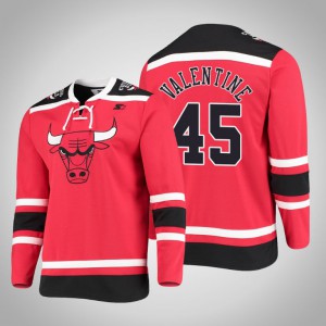 Denzel Valentine Chicago Bulls Fashion Men's #45 Pointman Hockey Jersey - Red 411896-399