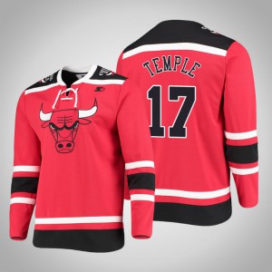 Garrett Temple Chicago Bulls Fashion Men's #17 Pointman Hockey Jersey - Red 485443-434