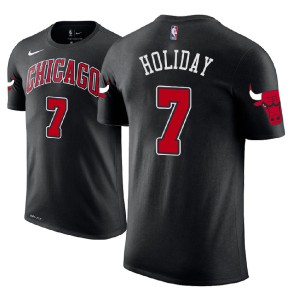 Justin Holiday Chicago Bulls Name & Number Men's #7 Statement T-Shirt - Black 420909-670
