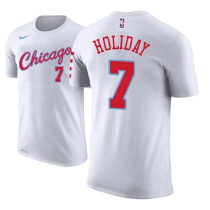 Justin Holiday Chicago Bulls Edition Name & Number Player Men's #7 City T-Shirt - White 869046-767