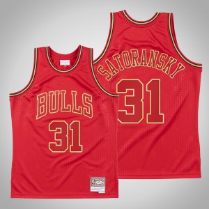 Tomas Satoransky Chicago Bulls Swingman Mitchell & Ness Throwback Men's #31 2020 CNY Jersey - Red 224398-614
