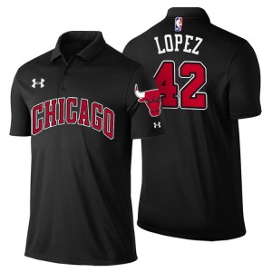 Robin Lopez Chicago Bulls Player Performance Men's #42 Statement Polo - Black 452158-794