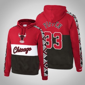 Scottie Pippen Chicago Bulls Leading Scorer Pullover Men's #33 Hardwood Classics Hoodie - Red 797810-293